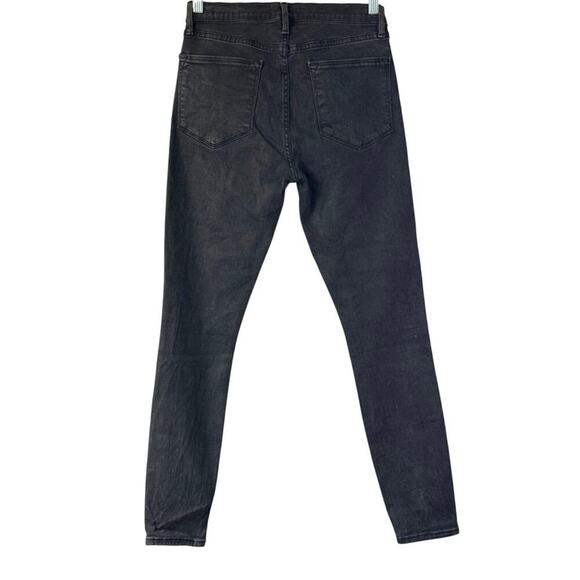 Frame Denim Womens Le High Skinny Jeans Washed Black Size 28 *EUC - Picture 4 of 11